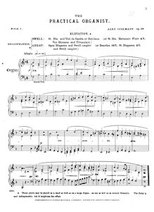 Partition Book 1, Op.39, L Organiste Pratique, Guilmant, Alexandre