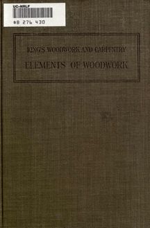 Elements of woodwork