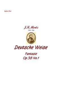 Partition No.1 - Deutsche Weise, 3 Duos pour 2 Guitars, Op.38, Duos pour deux Guitarres op38