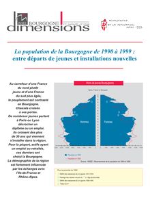 La population de la Bourgogne de 1990 à 1999 : entre départs de jeunes et installations nouvelles