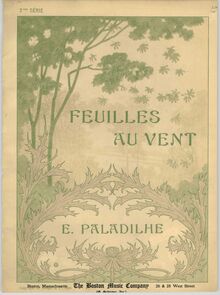 Partition Color covers, Feuilles au vent, Paladilhe, Émile