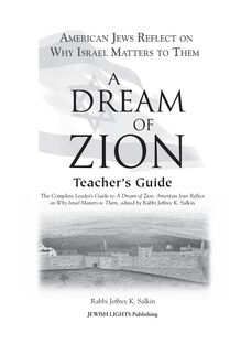 A Dream of Zion Teacher s Guide