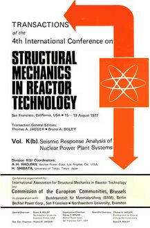TRANSACTIONS of the 4th International Conference on STRUCTURAL IN REACTOR TECHNOLOGY 15-19 August 1977. Vol. K(b). Seismic Response Analysis of Nuclear Power Plant Systems