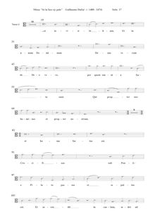 Partition ténor [C3 clef], Missa Se la face ay pale, Dufay, Guillaume par Guillaume Dufay