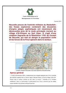 Nouvelle preuve de l activité militaire du hezbollah  des fosses