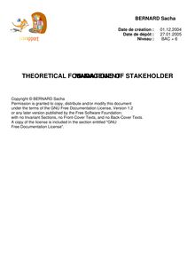 THEORETICAL FOUNDATIONS OF STAKEHOLDER MANAGEMENT 