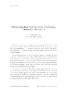 Baudolino: La búsqueda de la utopía o la utopía de la búsqueda