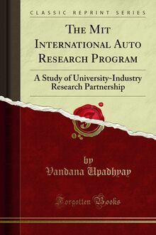 Mit International Auto Research Program