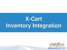 X-Cart Inventory Integration