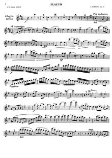 Partition flûte, Trio pour flûte, violoncelle, et Piano, Op.45, Farrenc, Louise