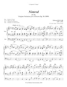 Partition Nimrod (No IX), Variations on an Original Theme, Op.36
