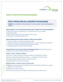 Audit Organizationnel - RPS12 Protection