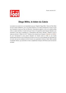 Diego Milito, le bidon du Calcio