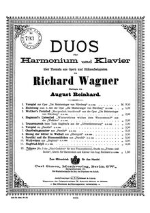 Partition complète, 5 Gedichte für eine Frauenstimme, Wesendonck-Lieder par Richard Wagner