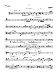 Partition , Mäßig - Lebhaft, partition de violon, Piano Trio No.2