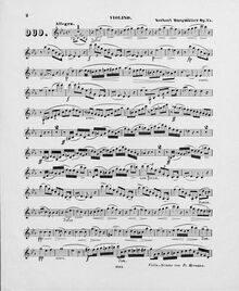 Partition clarinette (B♭) , partie, Duo pour Piano et clarinette