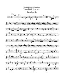 Partition Trombone 1, 2, 3, Tuba, pour Tsar s Bride, Царская Невеста ; Des Zarenbraut ; La fiancée du Tzar