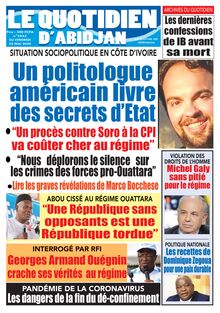 Le Quotidien d’Abidjan n°2846 – Vendredi  22 mai 2020