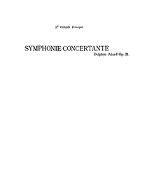 Partition violon 2 , partie, Symphonie concertante No.1, G major
