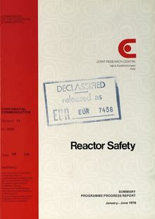 Reactor Safety. SUMMARY PROGRAM PROGRESS REPORT January- June 1978