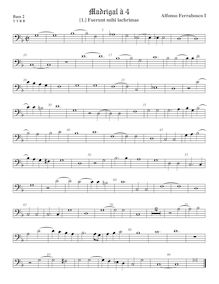 Partition viole de basse 2, madrigaux, Ferrabosco Sr., Alfonso par Alfonso Ferrabosco Sr.