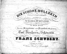 Partition Heft 1 (Nos.1 to 4), Die Schöne Müllerin, D.795, MüllerliederThe Maid of the Mill