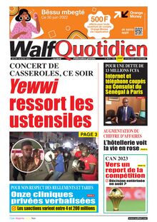 Walf Quotidien n°9079 - du jeudi 30 juin 2022
