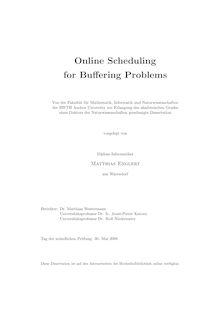 Online scheduling for buffering problems [Elektronische Ressource] / vorgelegt von Matthias Englert