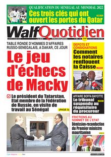 Walf Quotidien n°9006 - du jeudi 31 mars 2022