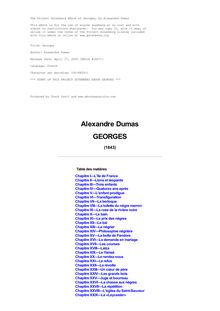 Georges par Alexandre Dumas père