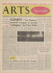 ARTS N° 602 du 16 janvier 1957