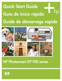 Guide de démarrage rapide - HP Photosmart D7160