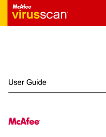 McAfee VirusScan User Guide