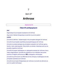 Diagnostiquer les principales localisations de l arthrose