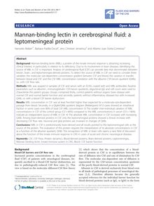 Mannan-binding lectin in cerebrospinal fluid: a leptomeningeal protein