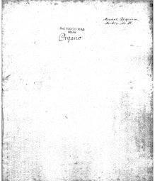 Partition orgue-BC (add. copy), Requiem, D minor, Mozart, Wolfgang Amadeus
