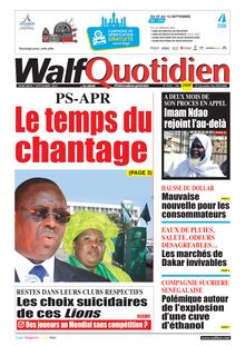 Walf Quotidien n°9133 - Du mercredi 7 septembre 2022