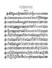 Partition hautbois 1, 2 (doubling anglais cor), pour Tsar s Bride