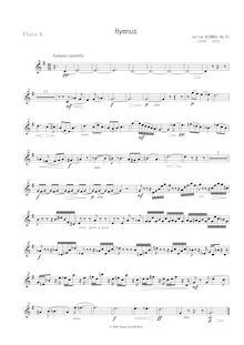Partition flûte 6 , partie, Hymnus für zwölf Violoncelli, Op.57