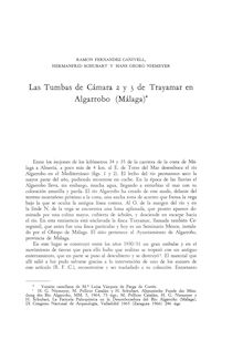 Las Tumbas de Cámara 2 y 3 de Trayamar en Algarrobo (Málaga)