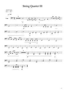 Partition , Minuetto, corde quatuor No.1, E minor, Chase, Alex par Alex Chase