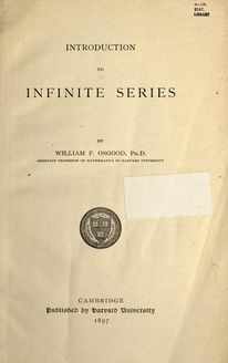 Introduction to infinite series
