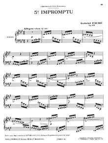 Partition complète (filter), Impromptu No.5 en F-sharp minor, Op.102