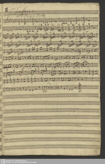 Partition violons II, Symphony en E-flat major, E♭ major, Rosetti, Antonio
