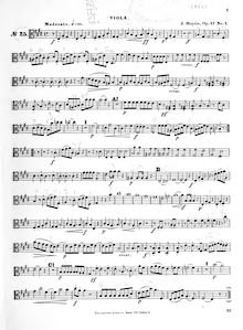 Partition viole de gambe, corde quatuors, Op.17, Haydn, Joseph