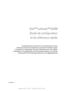 Dell Latitude E4200 Guide de configuration et de référence rapide
