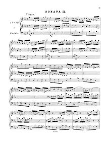 Partition complète, orgue Sonata No.2, Trio Sonata, C minor, Bach, Johann Sebastian par Johann Sebastian Bach