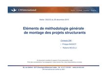 Méthodologie Projets Structurants - Atélier DGCIS 26 décembre 2010