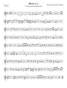 Partition ténor viole de gambe 2, octave aigu clef, Senex puerum portabat