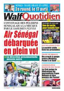 Walf Quotidien N° 9314 - du mercredi 12 avril 2023